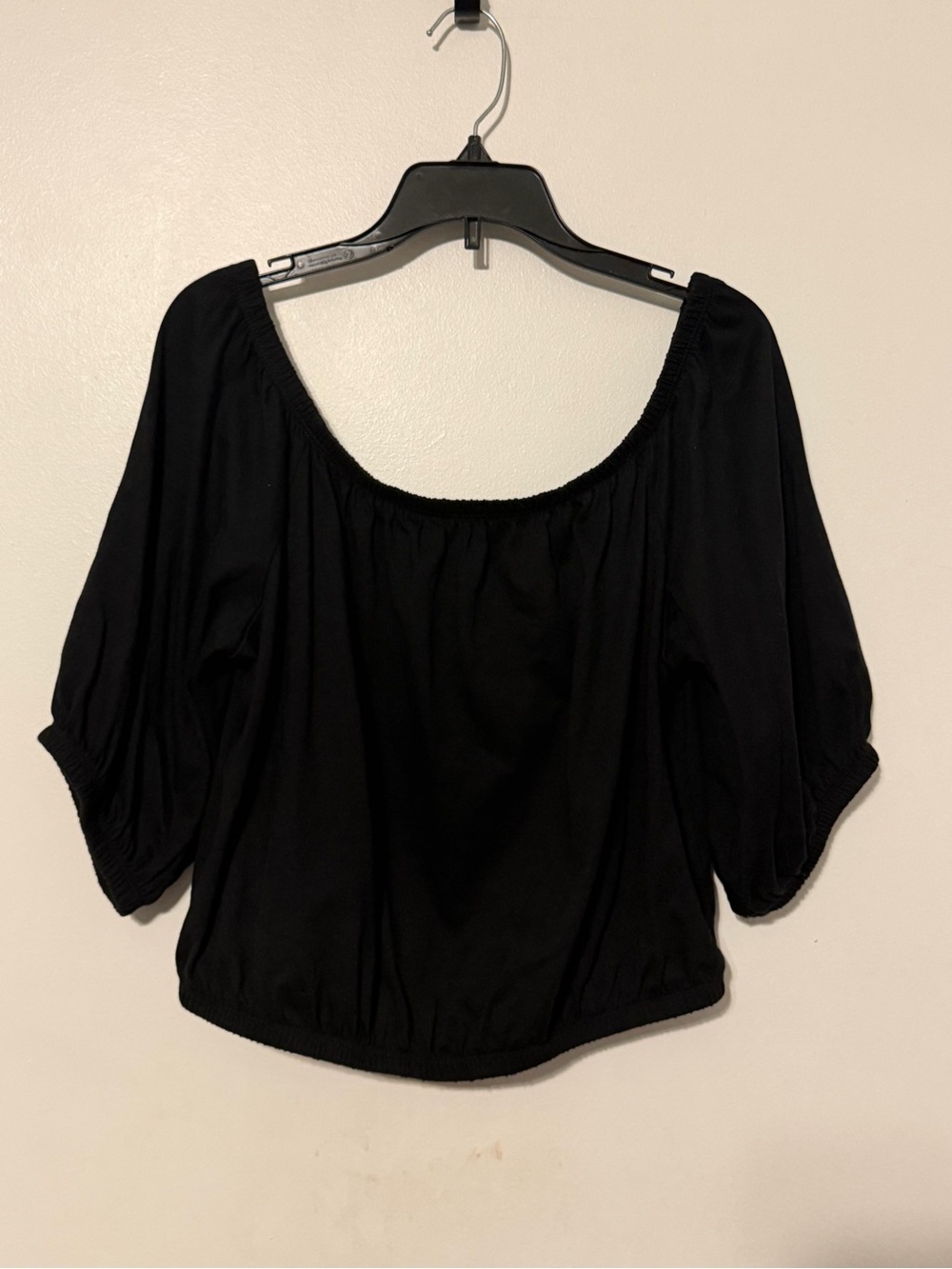 Old Navy Black Off-The-Shoulder Top Size M